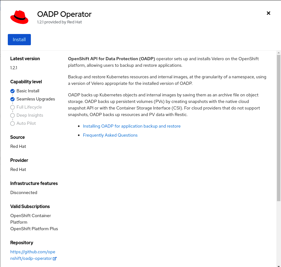 oadp install